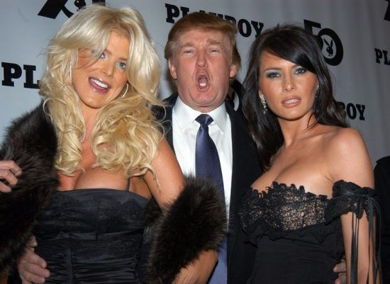 Victoria Silvstedt, Donald Trump et Melania mannequin Playboy