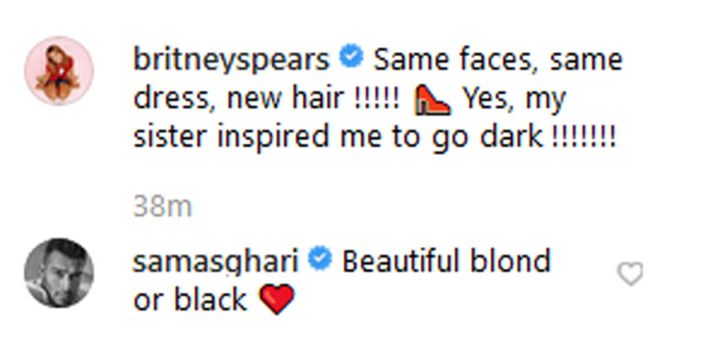 Britney Spears révèle de nouveaux cheveux bruns