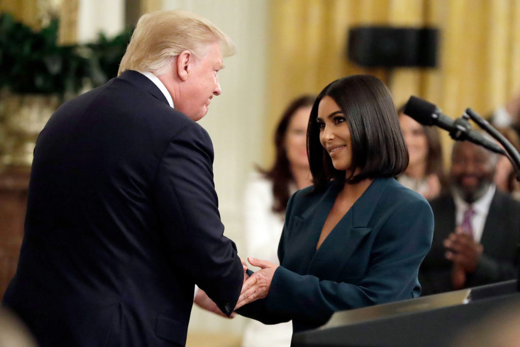  Donald Trump et Kim Kardashian