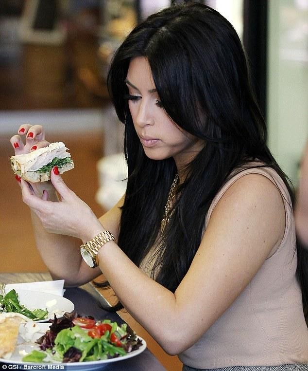 kim kardashian eating Kim Kardashian