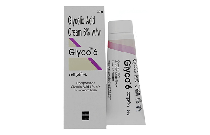 2. Crème à lacide glycolique ou crème Glyco 6 acné médicaments