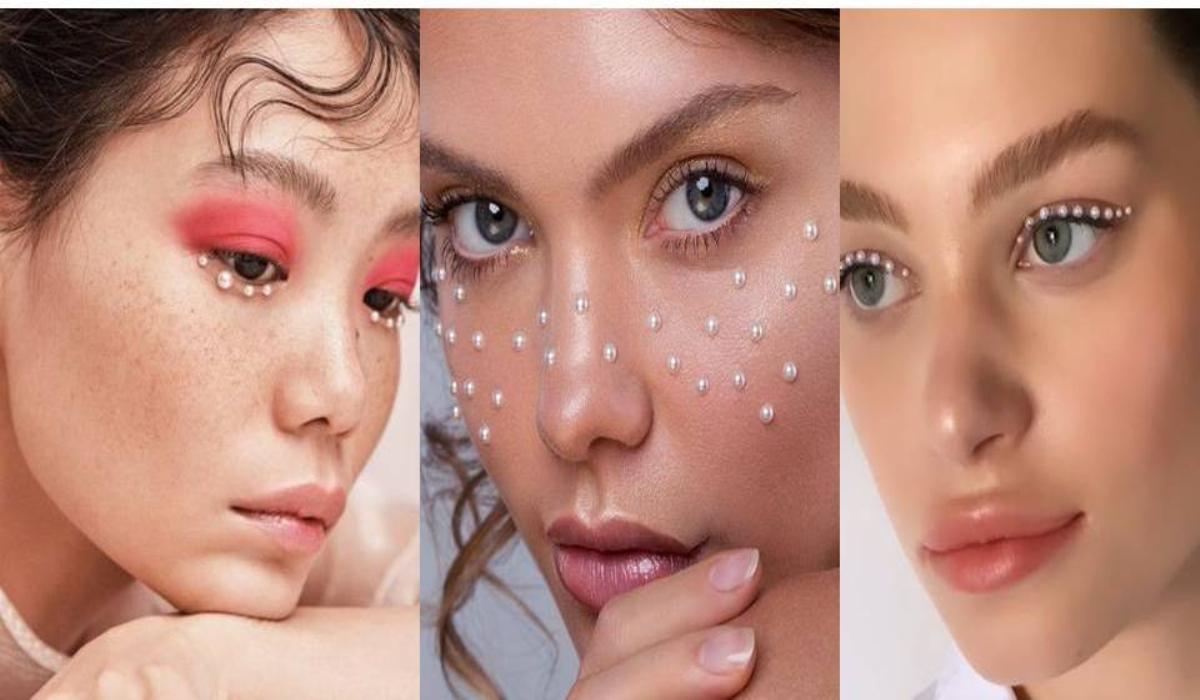 Pearly Make-up : Cette nouvelle tendance maquillage avec des perles