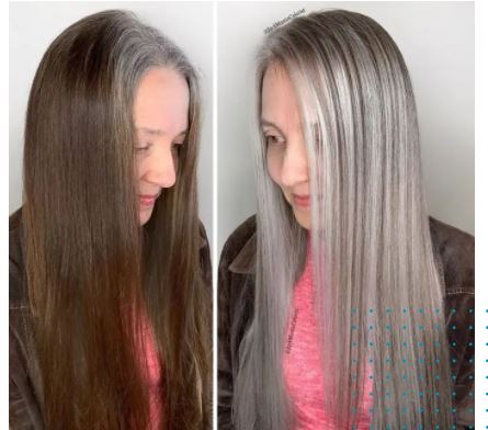 15 la beauté des cheveux gris