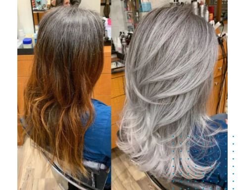 25 la beauté des cheveux gris