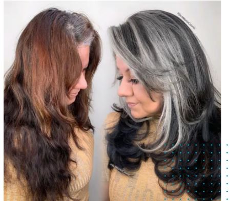 30 la beauté des cheveux gris