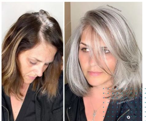 36 la beauté des cheveux gris