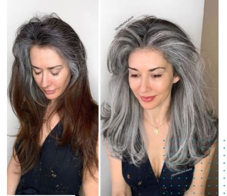 43 la beauté des cheveux gris