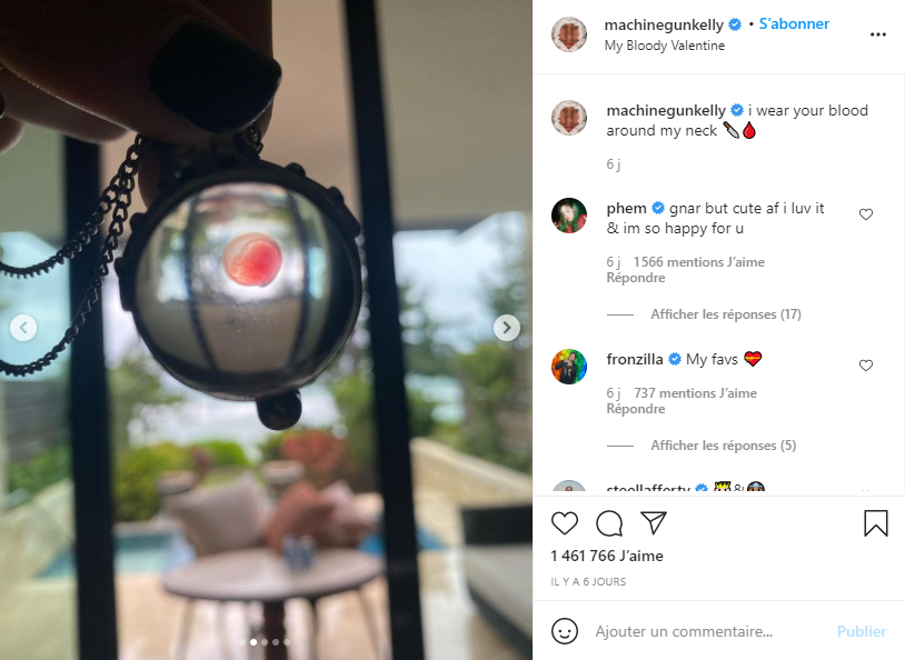 Megan Fox - Le post de MGK son petit ami sur Instagram - Saint Valentin