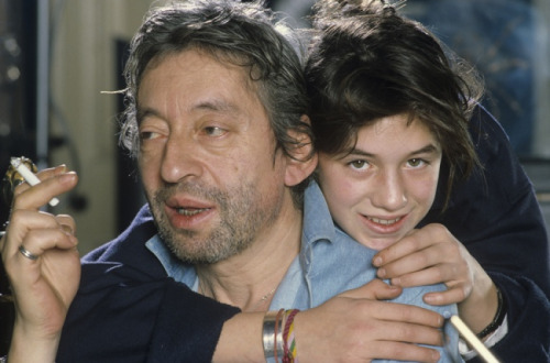 Serge and daughter Charlotte Gainsbourg