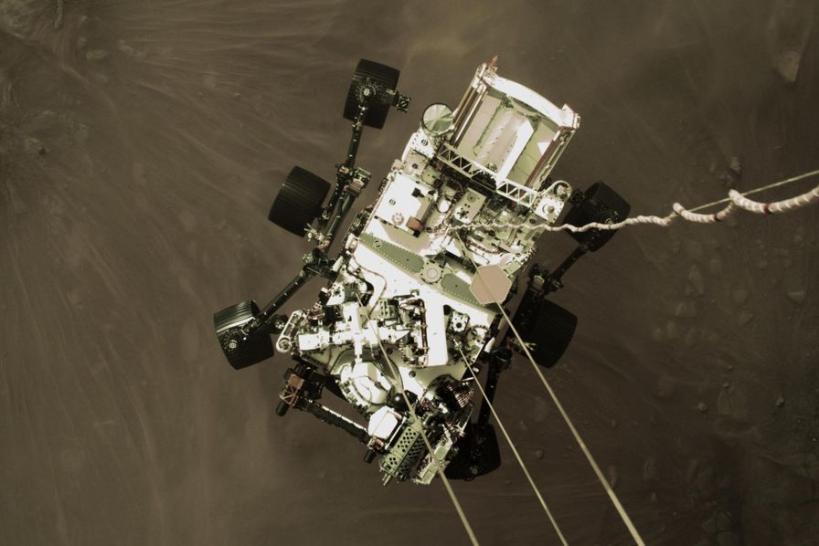 La NASA dévoile pour la première fois l'atterrissage du Rover Perseverance sur Mars