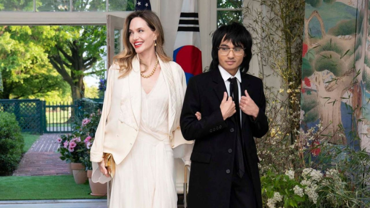 Angelina Jolie et son fils Maddox